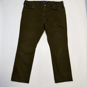 Polo Ralph Lauren Jeans Mens 38x30 Green Varick Slim Straight Stretch Pants